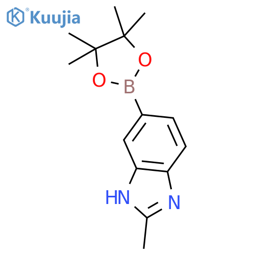 2-Methyl-6-(4,4,5,5-tetramethyl-1,3,2-dioxaborolan-2-yl)-1H-benzo[d]imidazole structure