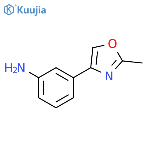 3-(2-methyl-1,3-oxazol-4-yl)aniline structure