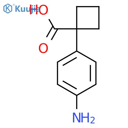 1-(4-aminophenyl)cyclobutane-1-carboxylic acid structure
