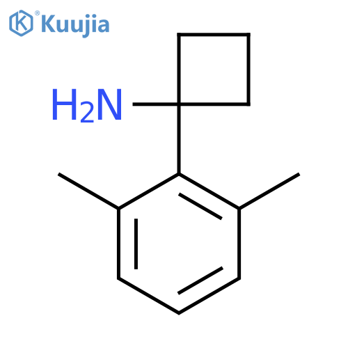 1-(2,6-dimethylphenyl)cyclobutan-1-amine structure