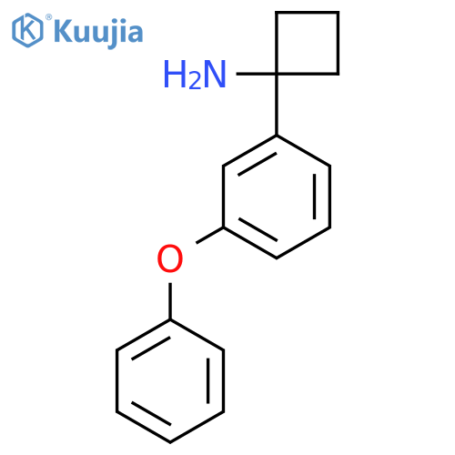 1-(3-phenoxyphenyl)cyclobutan-1-amine structure