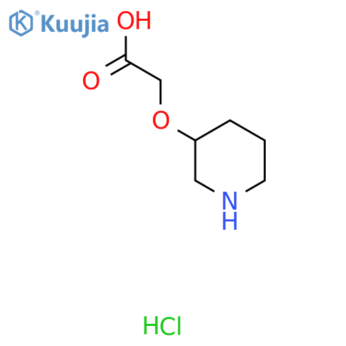 (Piperidin-3-yloxy)acetic acid hydrochloride structure