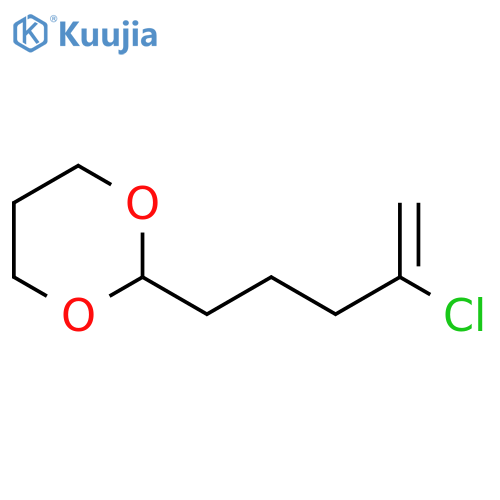 2-Chloro-5-[2-(1,3-dioxanyl)]-1-pentene structure