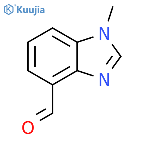 1-methyl-1H-1,3-benzodiazole-4-carbaldehyde structure