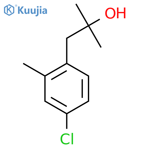 1-(4-chloro-2-methylphenyl)-2-methylpropan-2-ol structure