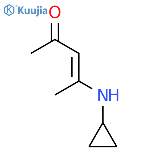 (3Z)-4-(Cyclopropylamino)pent-3-en-2-one structure