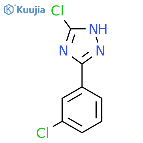 5-chloro-3-(3-chlorophenyl)-1H-1,2,4-triazole structure