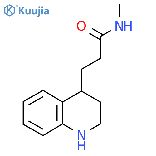 4-Quinolinepropanamide, 1,2,3,4-tetrahydro-N-methyl- structure