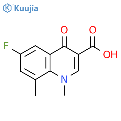 6-Fluoro-1,8-dimethyl-4-oxo-1,4-dihydro-quinoline-3-carboxylic acid structure