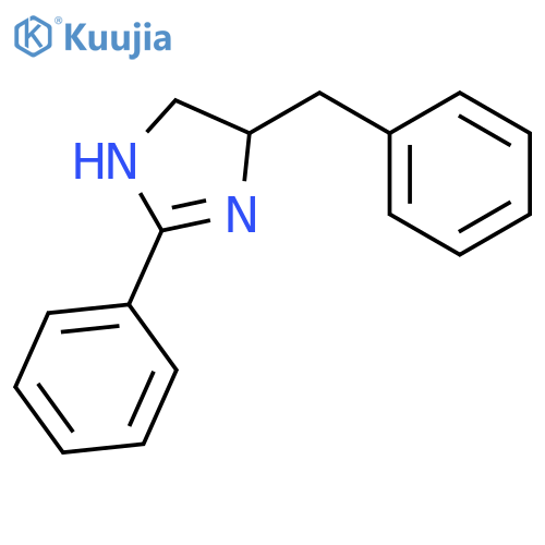 1H-Imidazole, 4,5-dihydro-2-phenyl-4-(phenylmethyl)- structure