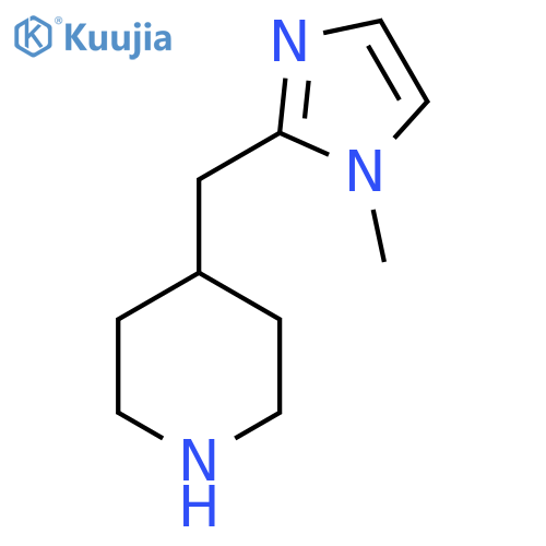 4-[(1-Methyl-1H-imidazol-2-yl)methyl]piperidine structure