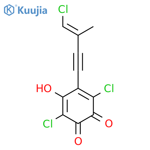 2,5-Cyclohexadiene-1,4-dione,2,5-dichloro-3-[(3E)-4-chloro-3-methyl-3-buten-1-ynyl]-6-hydroxy- (9CI) structure