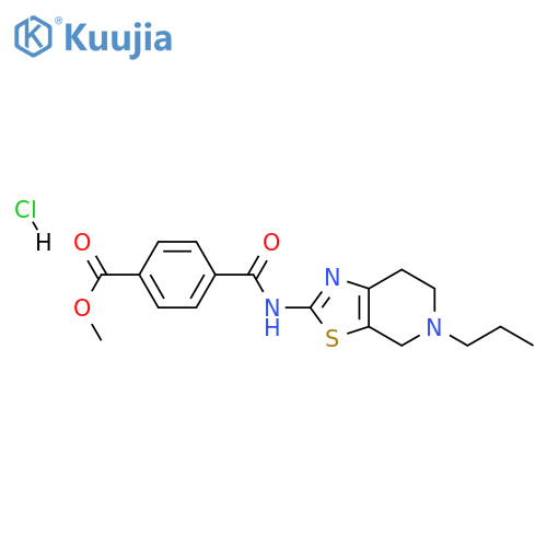 methyl 4-({5-propyl-4H,5H,6H,7H-1,3thiazolo5,4-cpyridin-2-yl}carbamoyl)benzoate hydrochloride structure