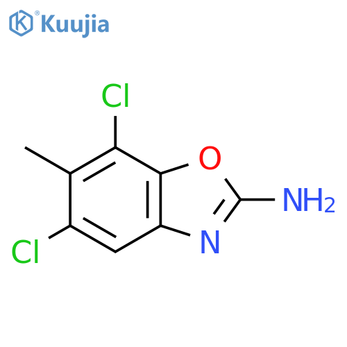 5,7-Dichloro-6-methyl-1,3-benzoxazol-2-amine structure