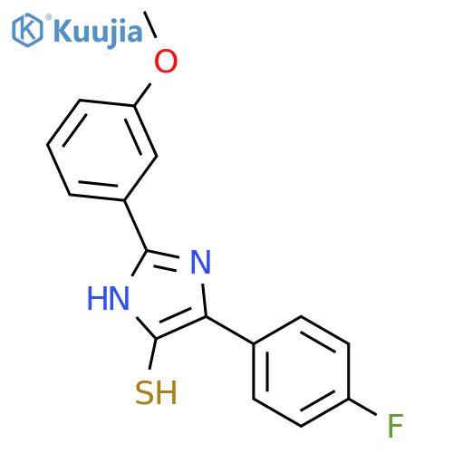 4-(4-Fluorophenyl)-2-(3-methoxyphenyl)-1H-imidazole-5-thiol structure