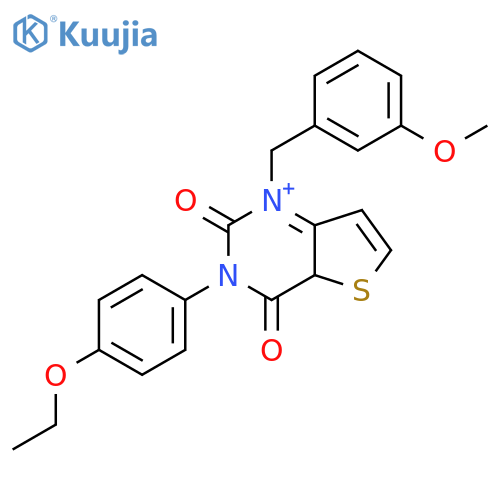 3-(4-ethoxyphenyl)-1-[(3-methoxyphenyl)methyl]-1H,2H,3H,4H-thieno[3,2-d]pyrimidine-2,4-dione structure