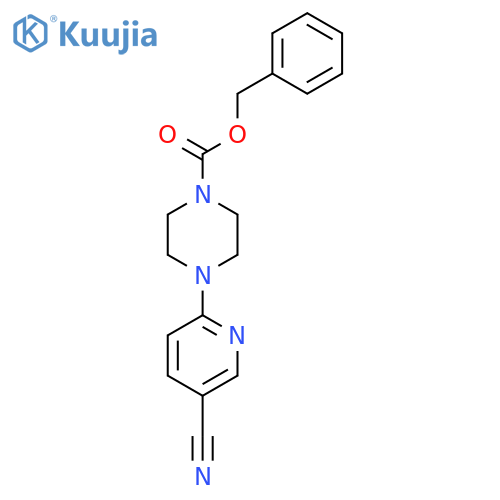 Benzyl 4-(5-cyanopyridin-2-yl)piperazine-1-carboxylate structure