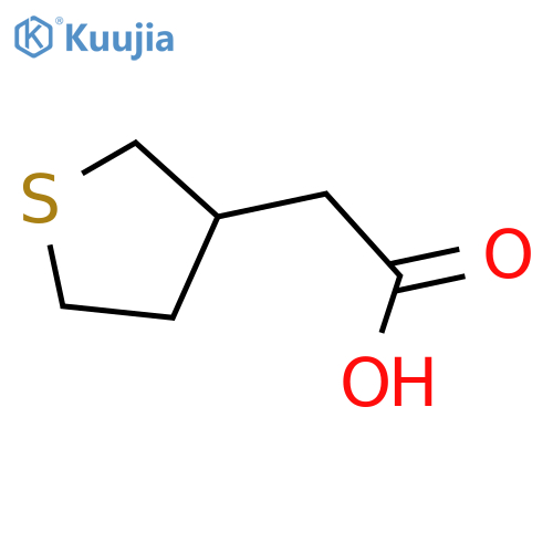 2-(thiolan-3-yl)acetic acid structure