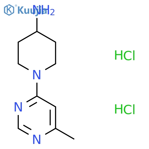 1-(6-Methylpyrimidin-4-yl)piperidin-4-amine dihydrochloride structure