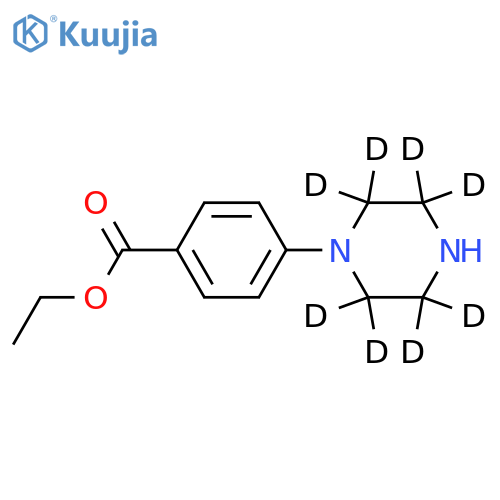 1-(4-Ethoxycarbonylphenyl)piperazine-d8 structure