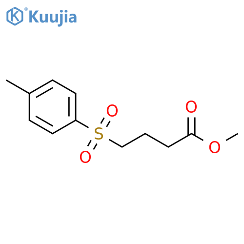 Butanoic acid, 4-[(4-methylphenyl)sulfonyl]-, methyl ester structure