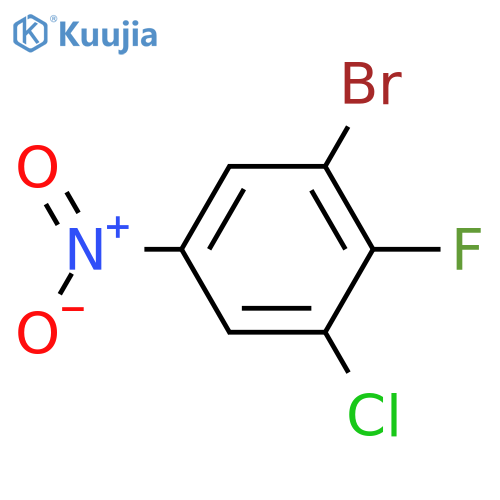 1-Bromo-3-chloro-2-fluoro-5-nitrobenzene structure