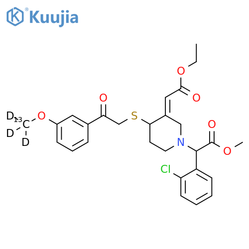 trans-Clopidogrel-MP-13C,d3 Ethyl Ester Derivative(Mixture of Diastereomers) structure