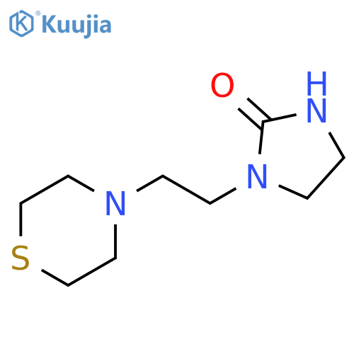 1-[2-(thiomorpholin-4-yl)ethyl]imidazolidin-2-one structure