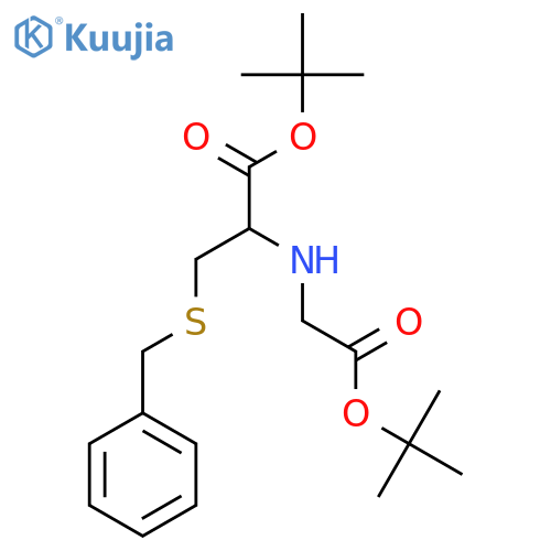 3-Benzylsulfanyl-2-(tert-butoxycarbonylmethyl-amino)-propionic Acid tert-Butyl Ester structure