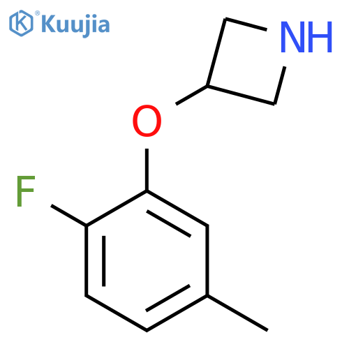 3-(2-fluoro-5-methylphenoxy)azetidine structure