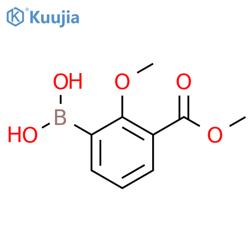 2-Methoxy-3-(methoxycarbonyl)phenylboronic acid structure