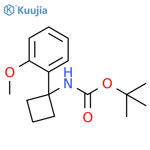 tert-Butyl N-[1-(2-methoxyphenyl)cyclobutyl]carbamate structure