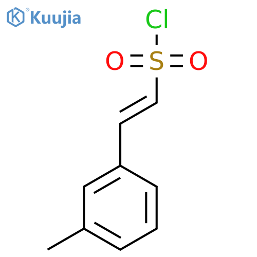 Ethenesulfonyl chloride, 2-(3-methylphenyl)-, (1E)- structure