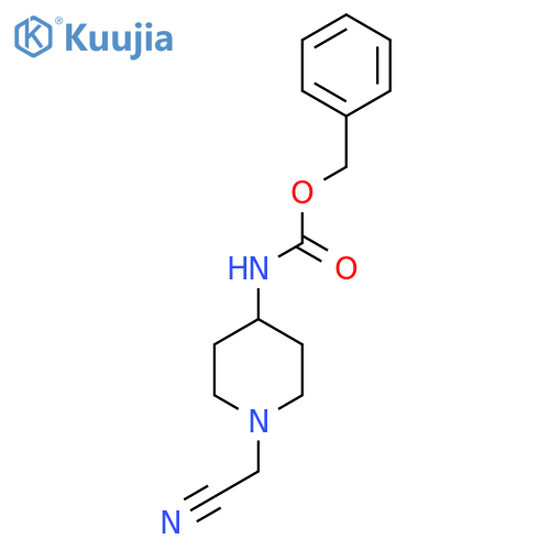 benzyl N-[1-(cyanomethyl)piperidin-4-yl]carbamate structure