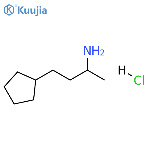 4-cyclopentylbutan-2-amine hydrochloride structure