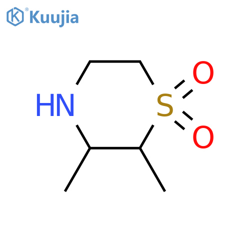 2,3-dimethyl-1λ?-thiomorpholine-1,1-dione structure