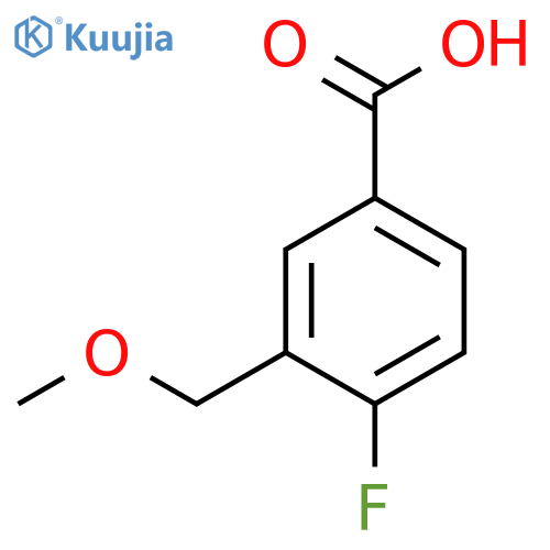 4-Fluoro-3-(methoxymethyl)benzoic acid structure