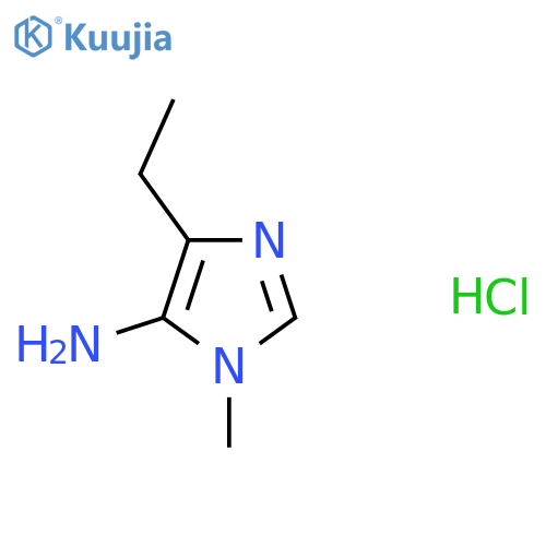 4-Ethyl-1-methyl-1H-imidazol-5-amine hydrochloride structure