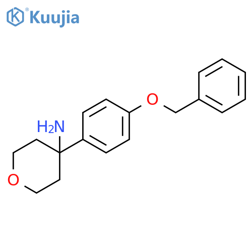 4-[4-(benzyloxy)phenyl]oxan-4-amine structure
