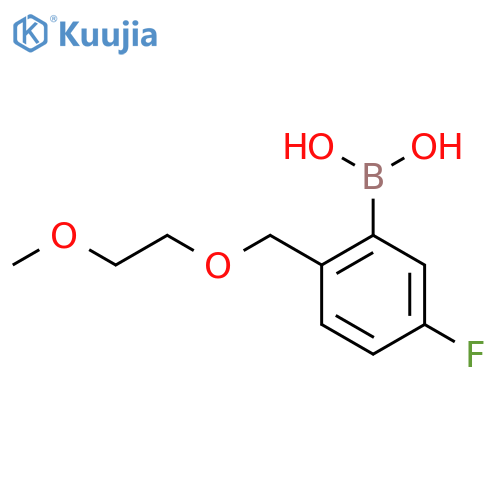 (5-Fluoro-2-((2-methoxyethoxy)methyl)phenyl)boronic acid structure