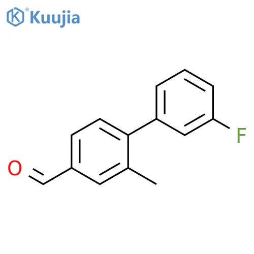 3'-Fluoro-2-methyl-[1,1'-biphenyl]-4-carbaldehyde structure