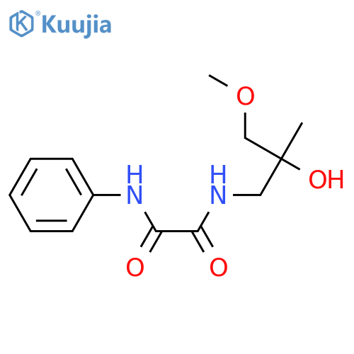 N-(2-hydroxy-3-methoxy-2-methylpropyl)-N'-phenylethanediamide structure