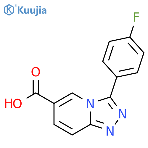 3-(4-Fluorophenyl)-[1,2,4]triazolo[4,3-a]pyridine-6-carboxylic acid structure