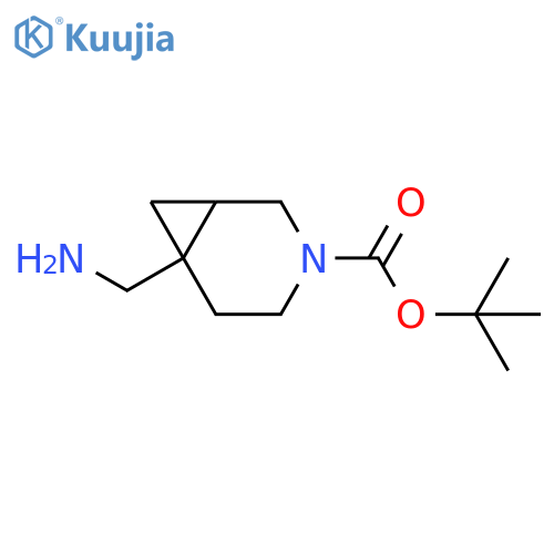 tert-butyl 6-(aminomethyl)-3-azabicyclo[4.1.0]heptane-3-carboxylate structure