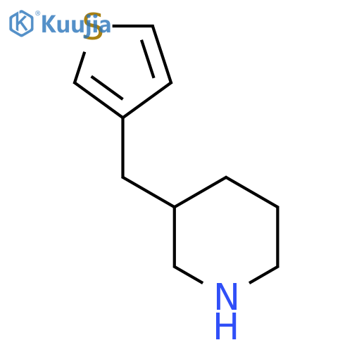 3-(thiophen-3-yl)methylpiperidine structure