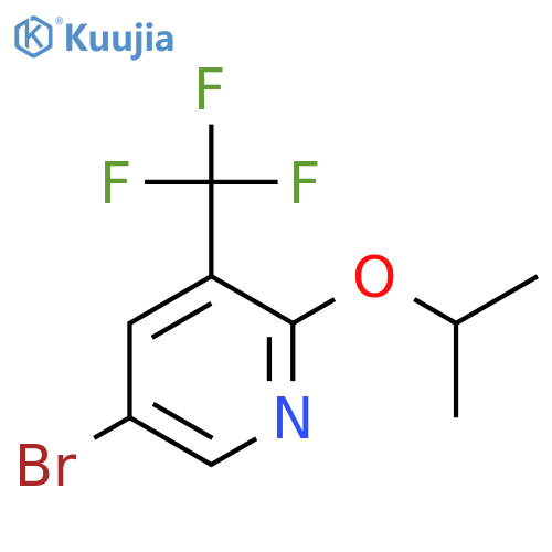 5-Bromo-2-isopropoxy-3-(trifluoromethyl)pyridine structure