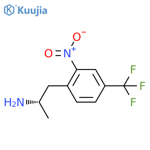 (2S)-1-2-nitro-4-(trifluoromethyl)phenylpropan-2-amine structure
