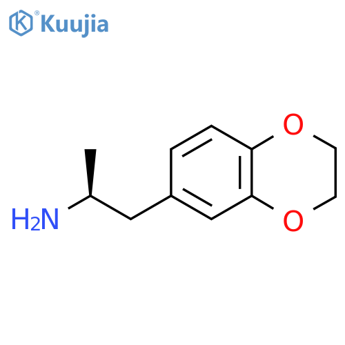 (2S)-1-(2,3-dihydro-1,4-benzodioxin-6-yl)propan-2-amine structure