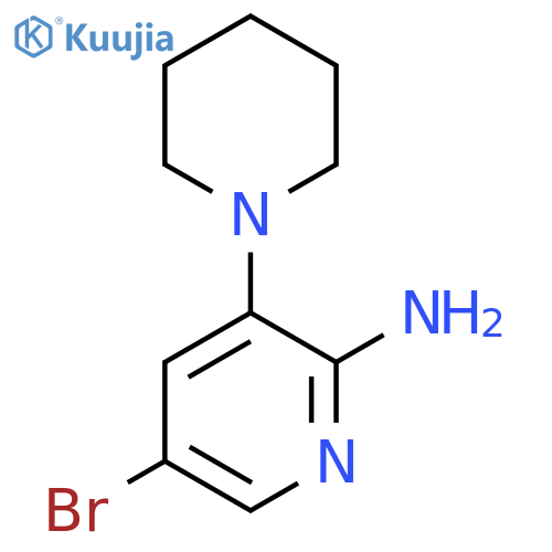 5-Bromo-3-(piperidin-1-yl)pyridin-2-amine structure