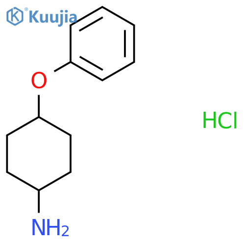 trans-4-Phenoxycyclohexanamine hydrochloride structure